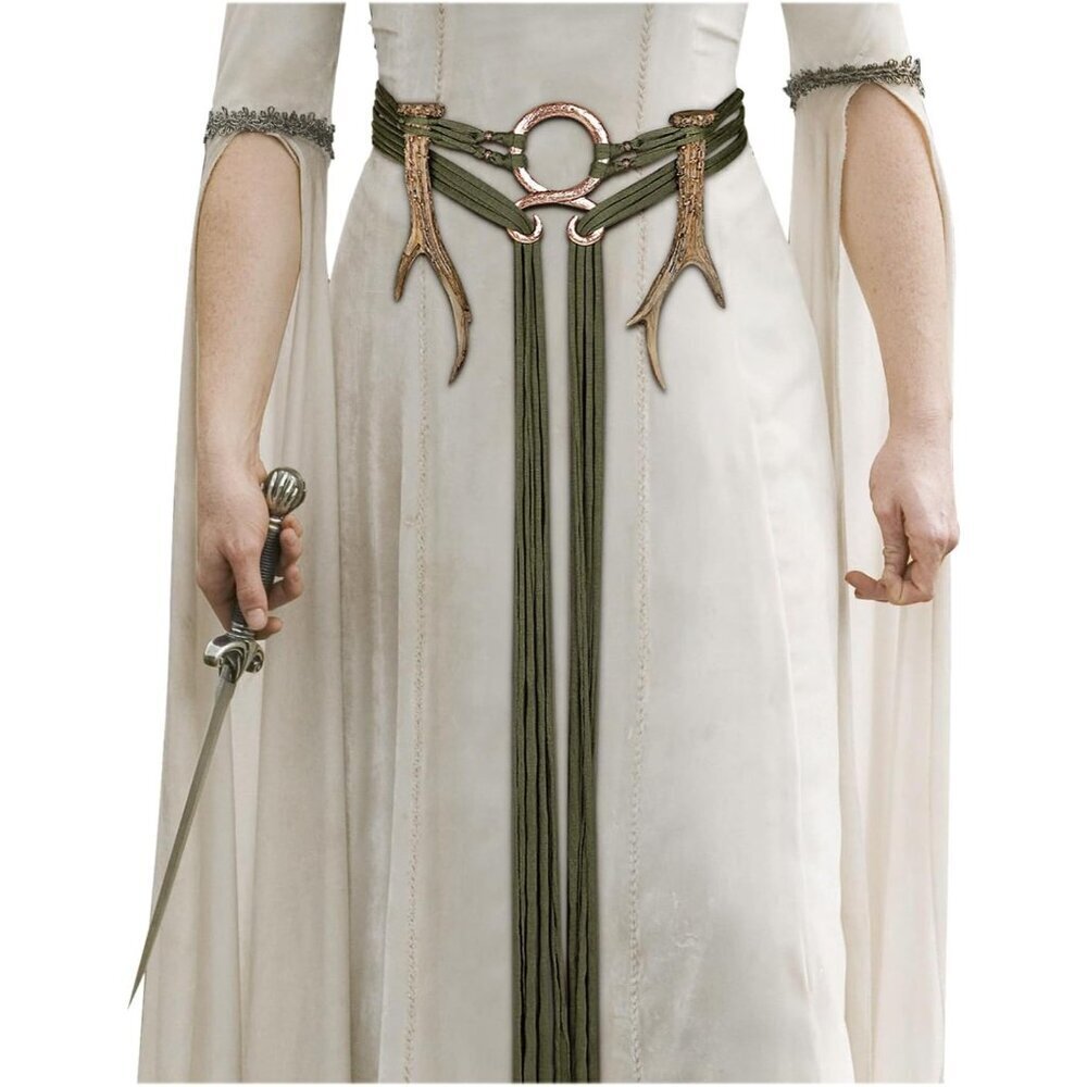 Norse Pagan Belt Polyester Metal Resin Adjustable Medieval Witch Accessory